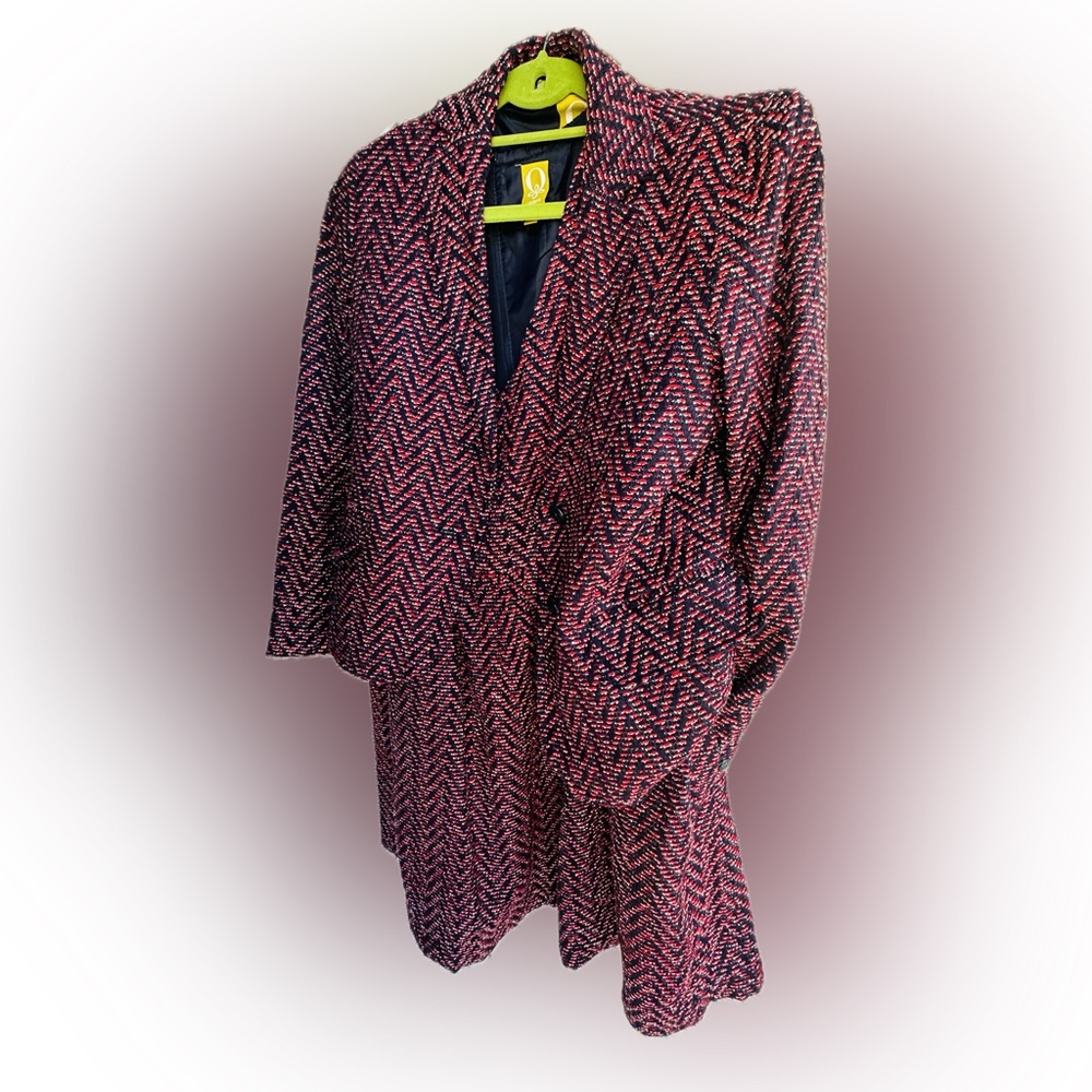 QMack Chevron Dress (w POCKETS) & Blazer Set